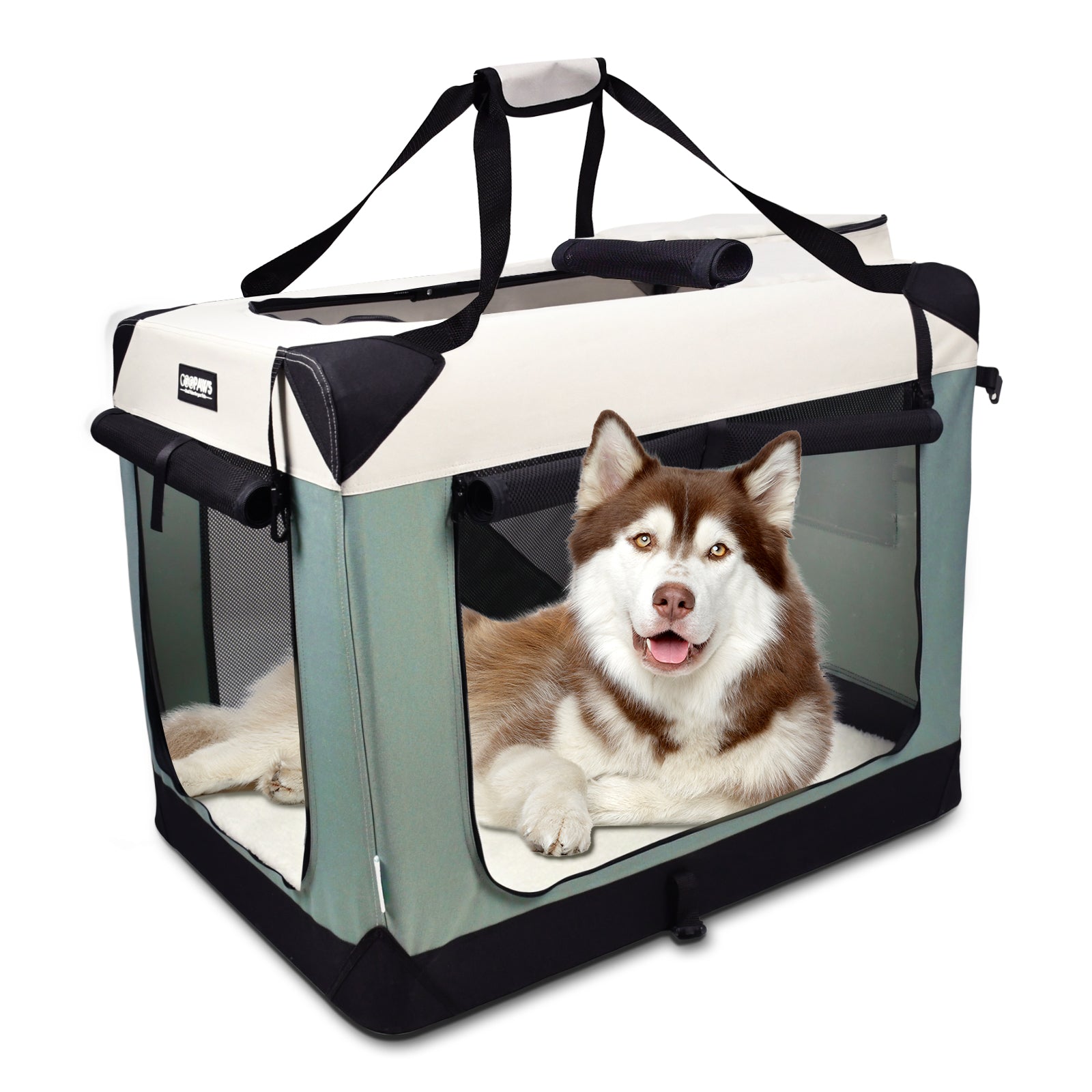 Jespet & GOOPAWS Indoor & Outdoor 3-Door Collapsible Soft-Sided Dog, Cat & Small Pet Crate - Pup List