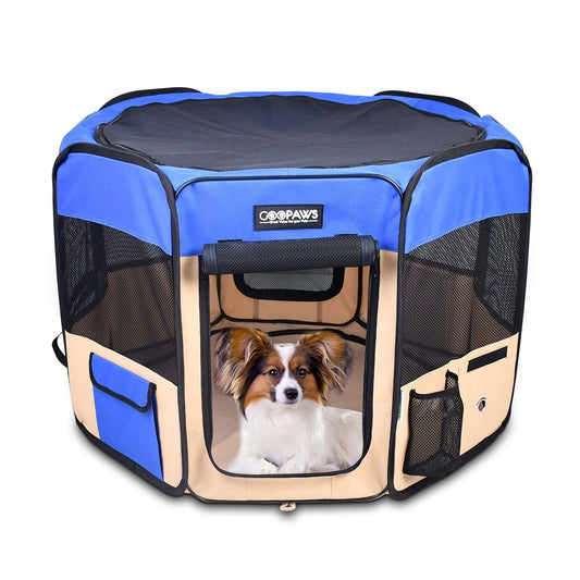 Jespet 2-Door Portable Soft-Sided Dog, Cat & Small Pet Exercise Playpen - Pup List