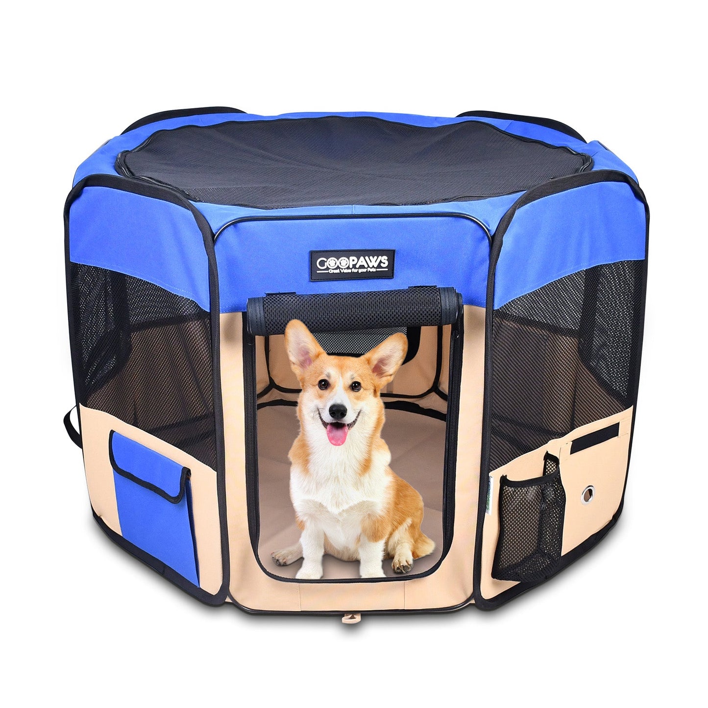 Jespet 2-Door Portable Soft-Sided Dog, Cat & Small Pet Exercise Playpen - Pup List