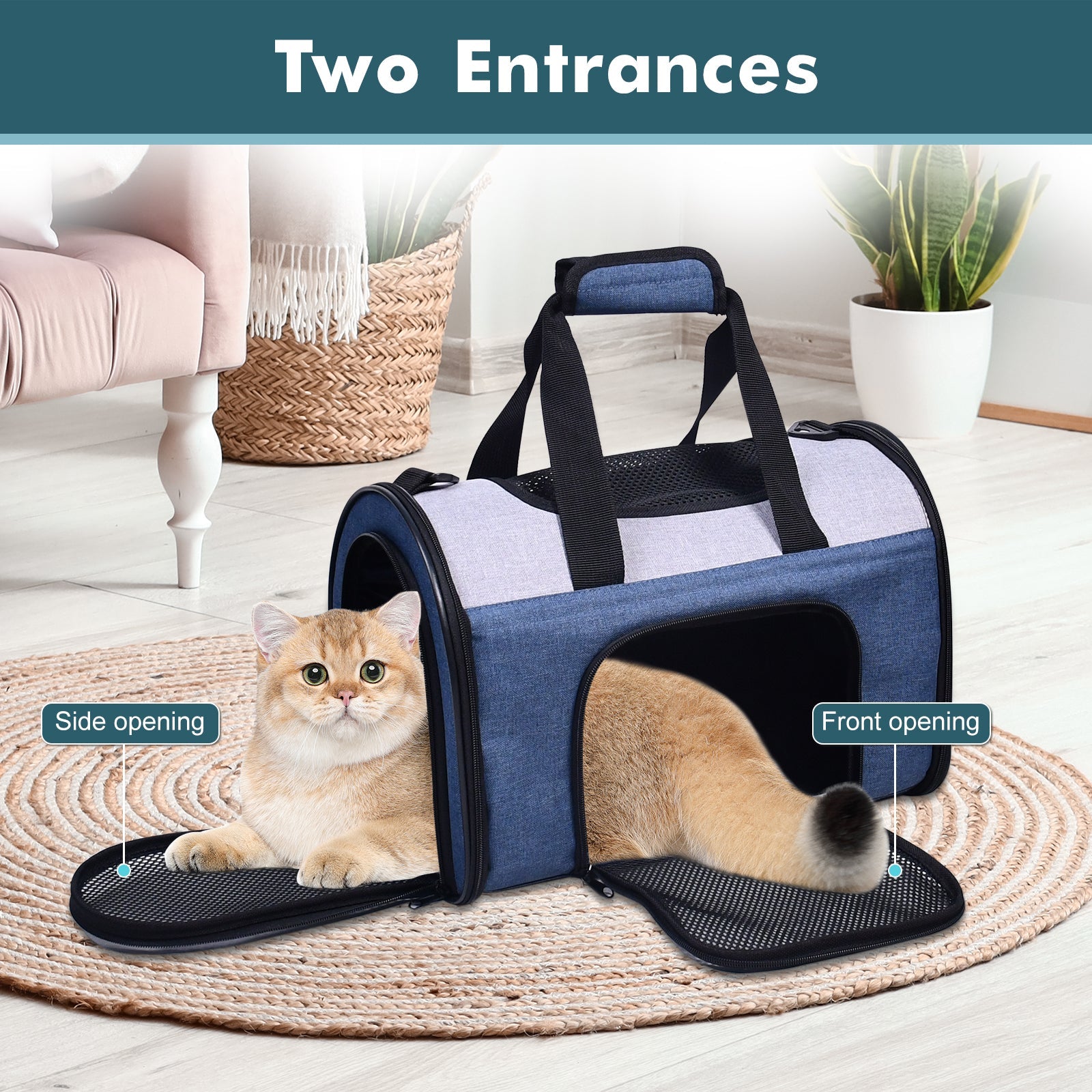 GOOPAWS Soft Sided Collapsible Airline Travel Pet Carrier Bag for Comfort and Travel - Pup List