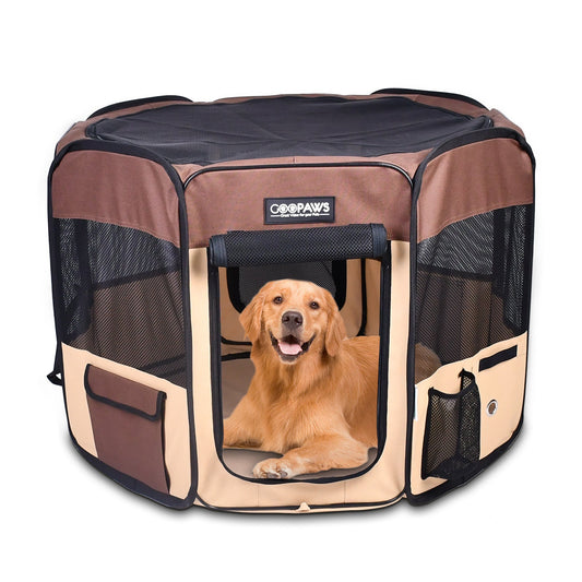 Jespet 2-Door Portable Soft-Sided Dog, Cat & Small Pet Exercise Playpen - Pup List