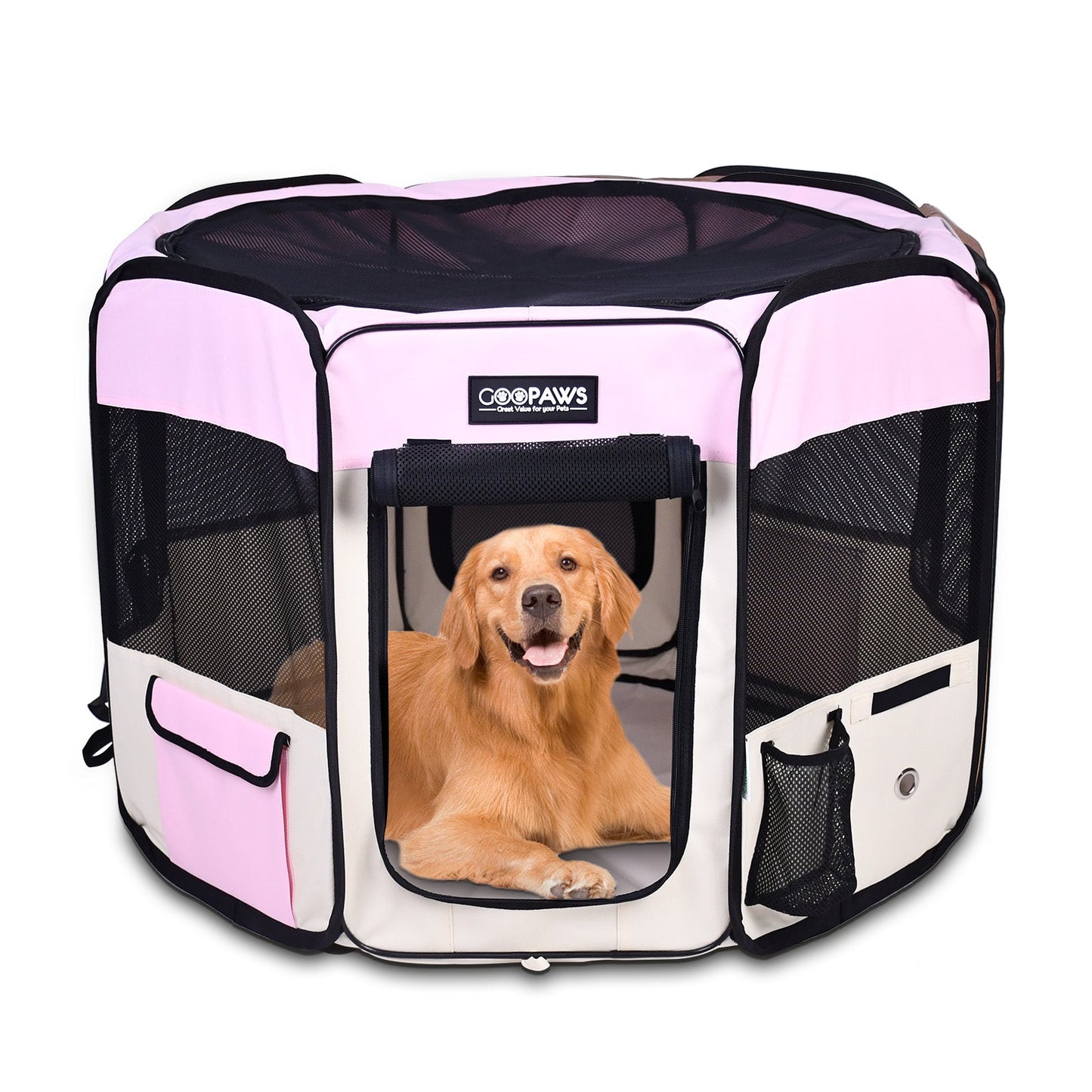 Jespet 2-Door Portable Soft-Sided Dog, Cat & Small Pet Exercise Playpen - Pup List