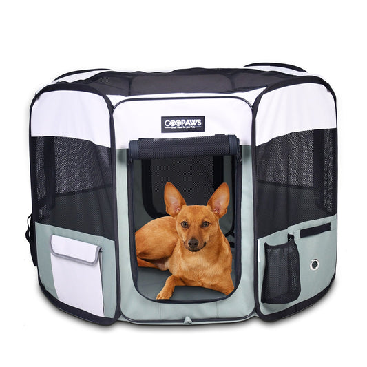 Jespet 2-Door Portable Soft-Sided Dog, Cat & Small Pet Exercise Playpen - Pup List