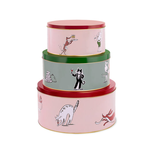 Kate Spade Cookie Tin Set, Holiday Party