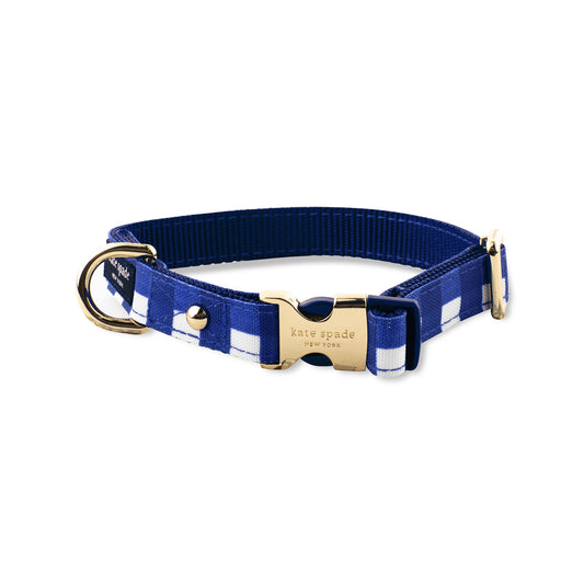 Kate Spade Navy Gingham X-Small Collar