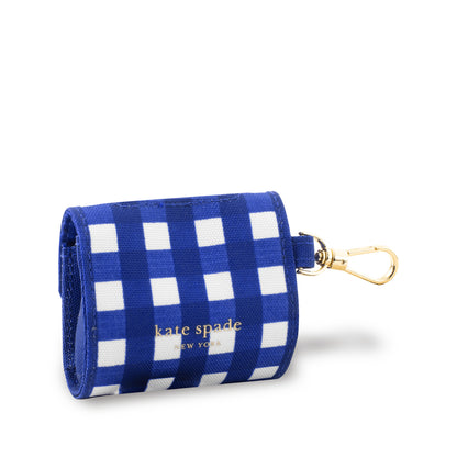 Kate Spade Navy Gingham Bag Holder