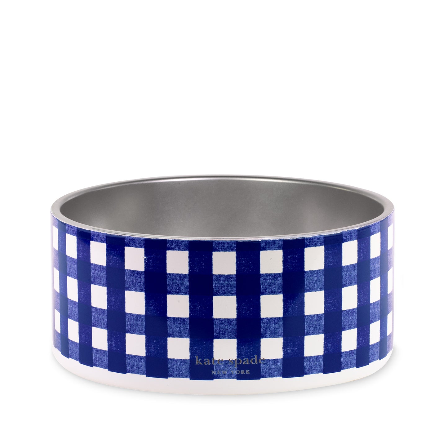 Kate Spade Navy Gingham Large Bowl