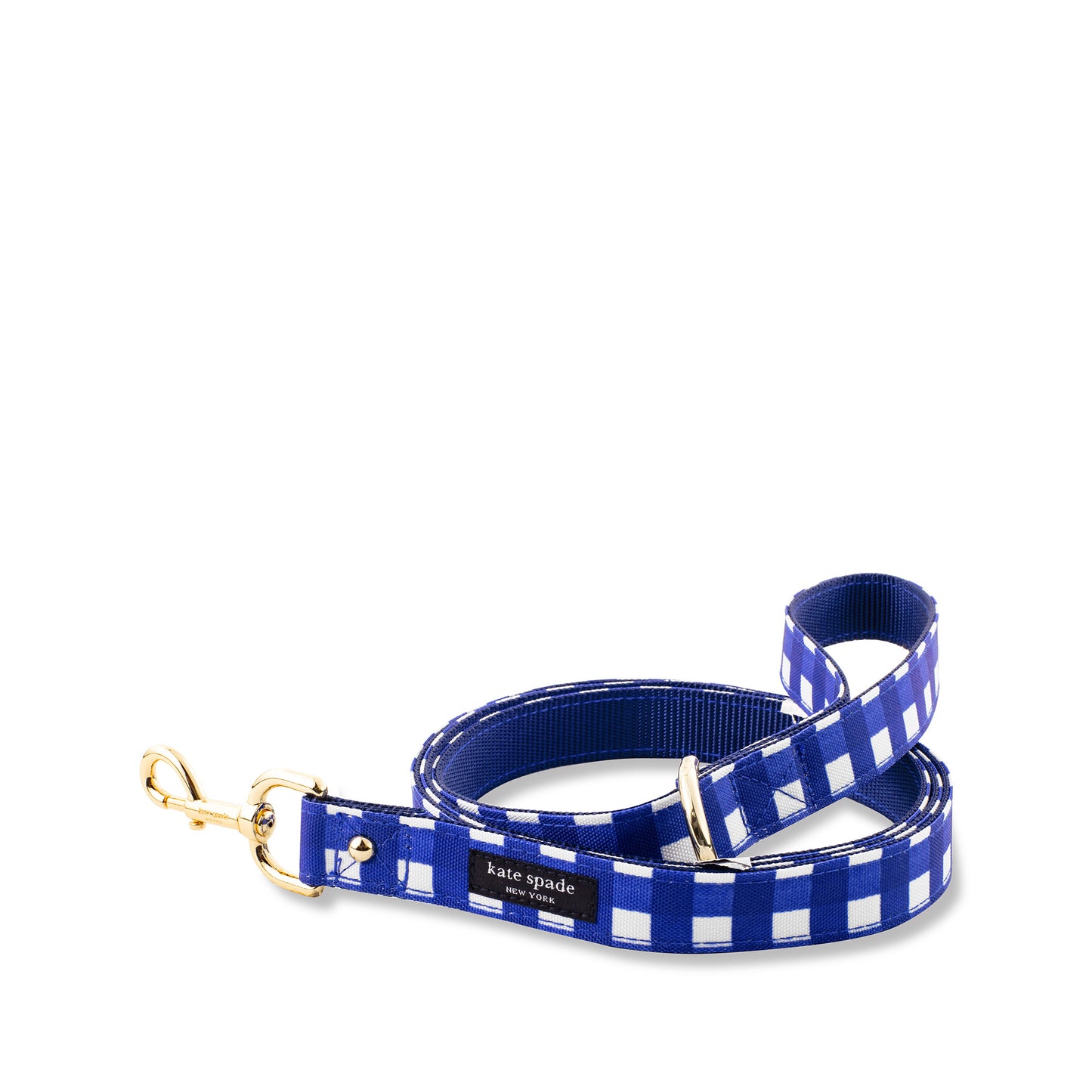 Kate Spade Navy Gingham Large Leash