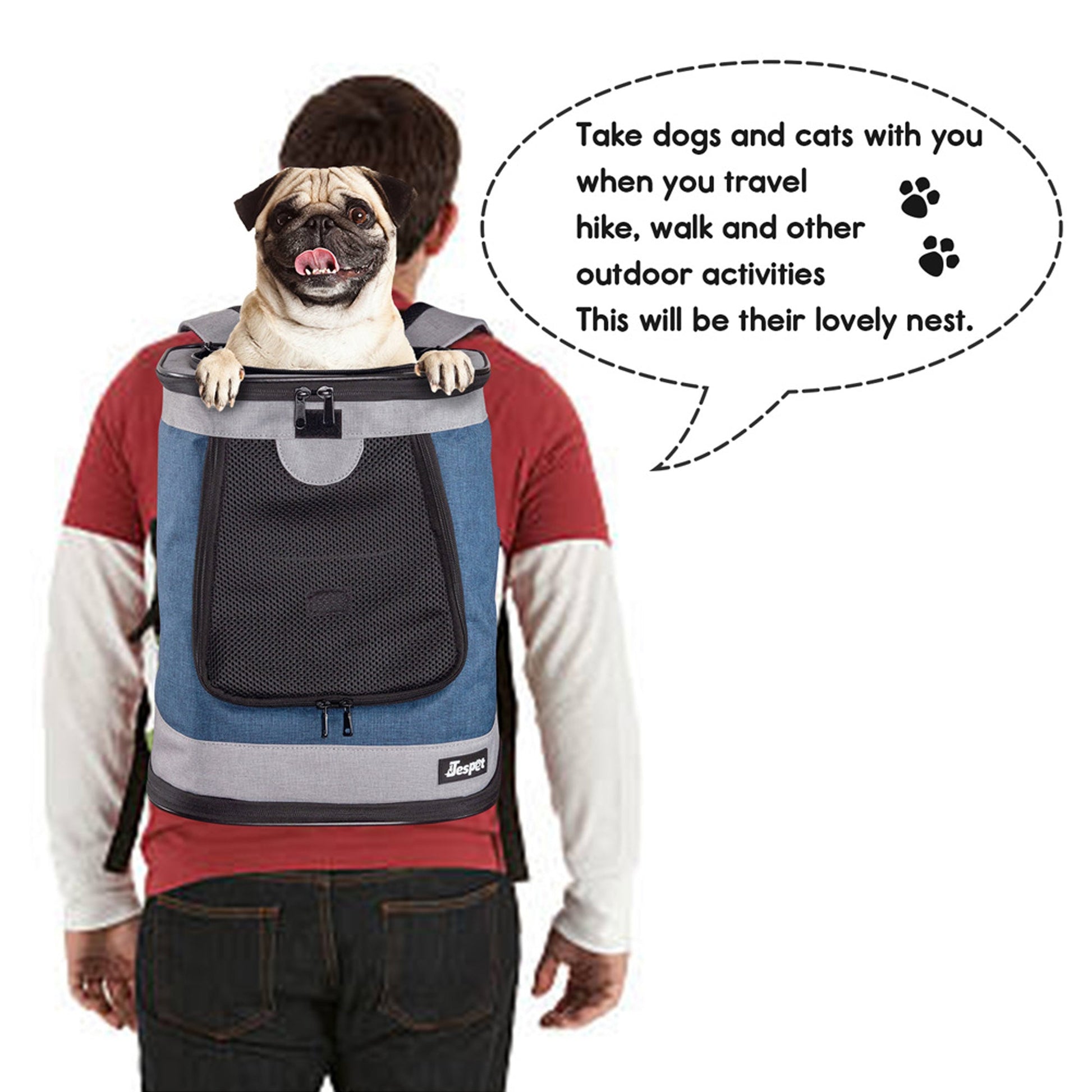 GOOPAWS Soft Backpack Carrier for Small Dogs and Cats, Collapsible with Breathable Mesh - Pup List