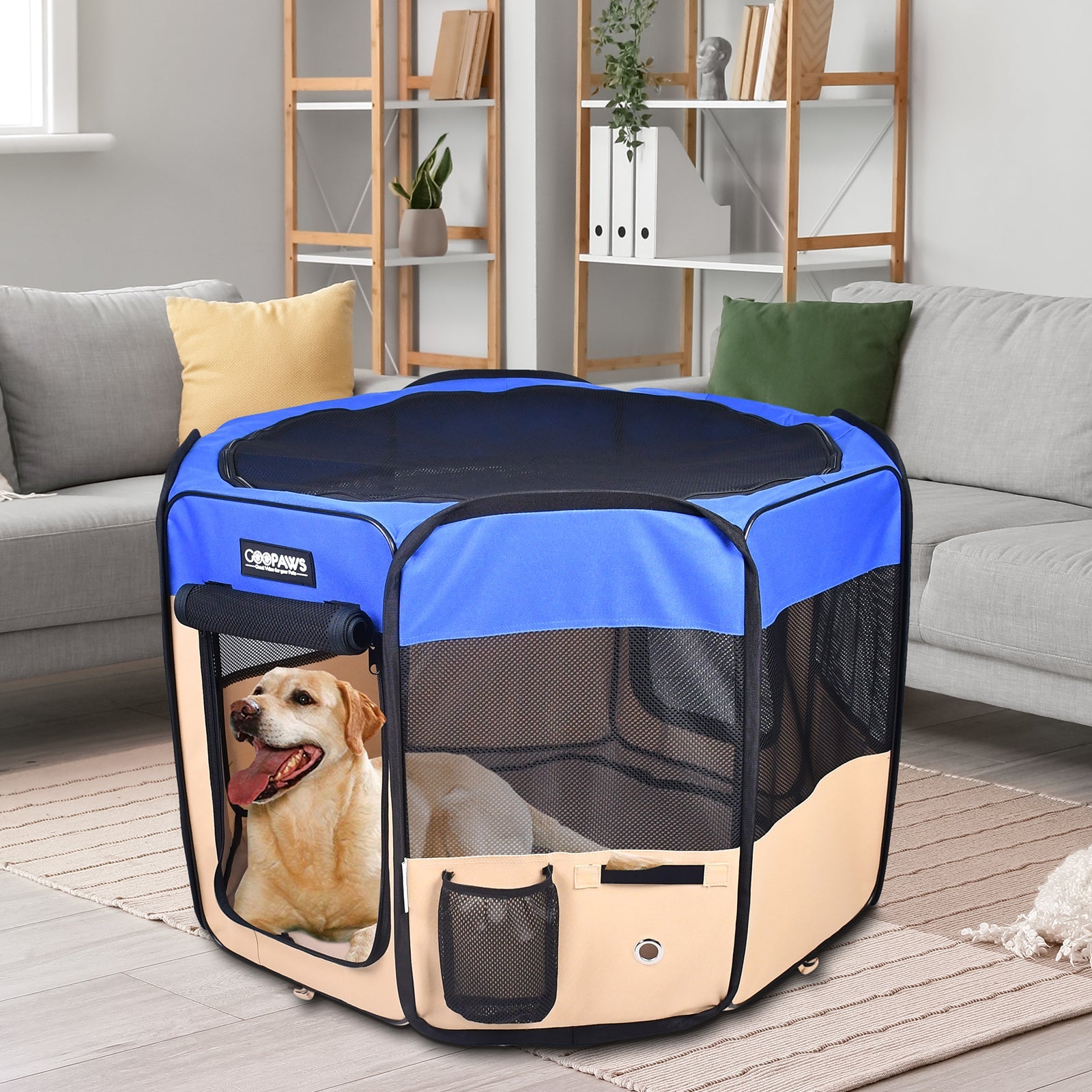 Jespet 2-Door Portable Soft-Sided Dog, Cat & Small Pet Exercise Playpen - Pup List