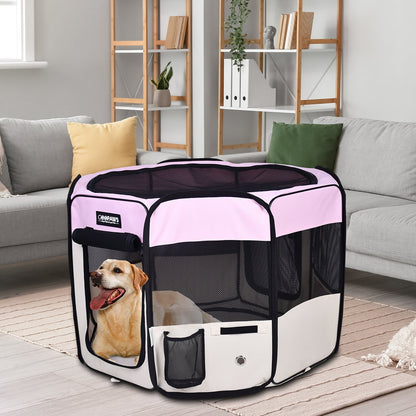 Jespet 2-Door Portable Soft-Sided Dog, Cat & Small Pet Exercise Playpen - Pup List