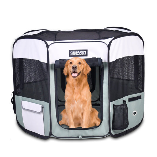 Jespet 2-Door Portable Soft-Sided Dog, Cat & Small Pet Exercise Playpen - Pup List