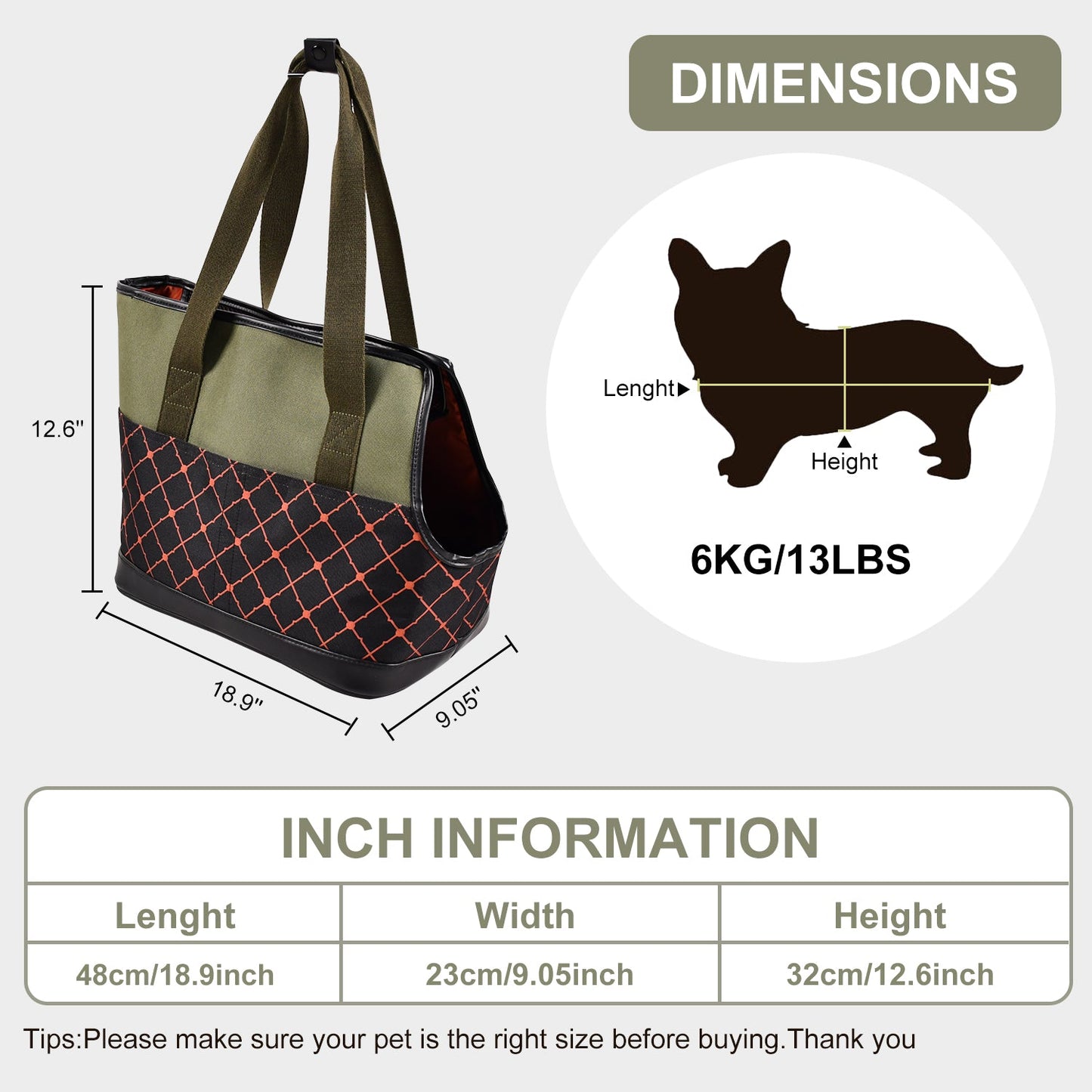 GOOPAWS Dog Purse Carrier for Small Dogs, Soft-Sided Tote Bags with Pocket and Anti-Slip Bottom - Pup List