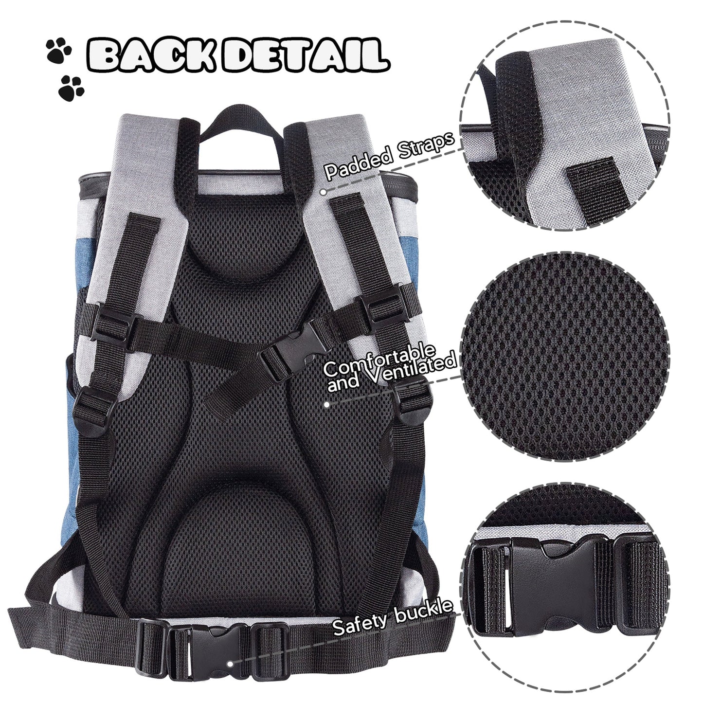 GOOPAWS Soft Backpack Carrier for Small Dogs and Cats, Collapsible with Breathable Mesh - Pup List