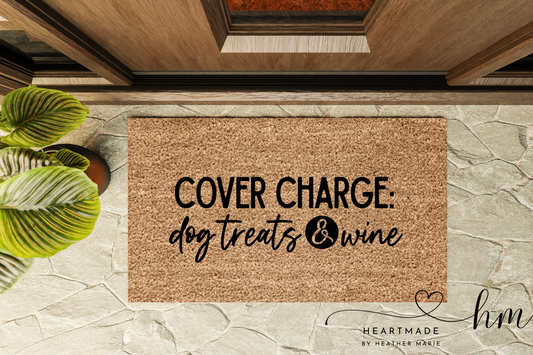 Dog Treats and Wine Doormat