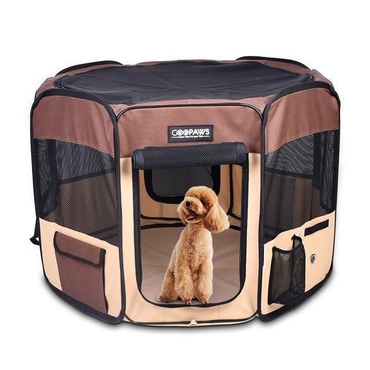 Jespet 2-Door Portable Soft-Sided Dog, Cat & Small Pet Exercise Playpen - Pup List