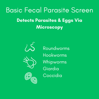 Basic Fecal Parasite Test with Giardia ELISA