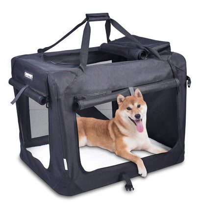 Jespet & GOOPAWS Indoor & Outdoor 3-Door Collapsible Soft-Sided Dog, Cat & Small Pet Crate - Pup List