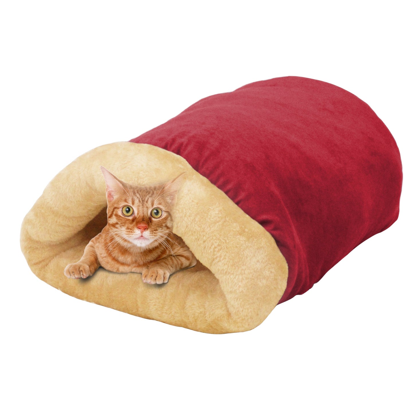 GOOPAWS 4 in 1 Self Warming Burrow Cat Bed Pet Cuddle Cave and Sleeping Cave - Pup List