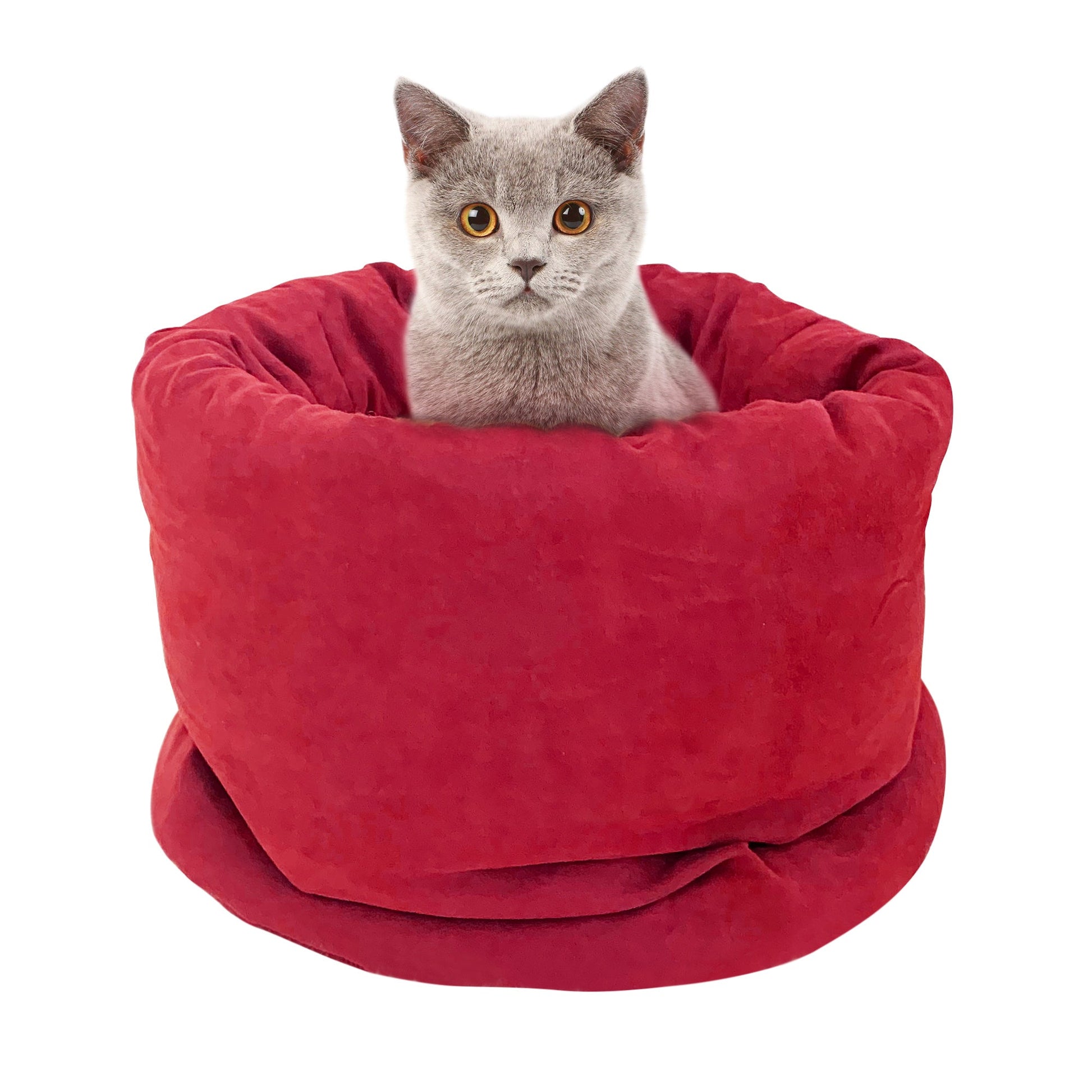 GOOPAWS 4 in 1 Self Warming Burrow Cat Bed Pet Cuddle Cave and Sleeping Cave - Pup List