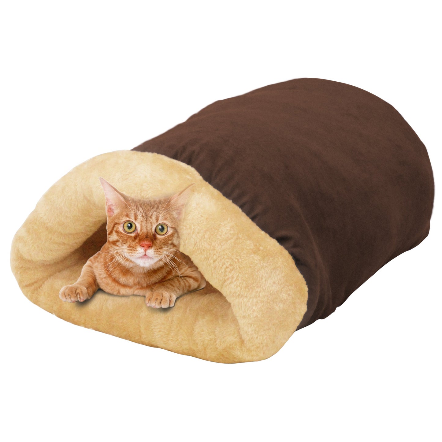 GOOPAWS 4 in 1 Self Warming Burrow Cat Bed Pet Cuddle Cave and Sleeping Cave - Pup List