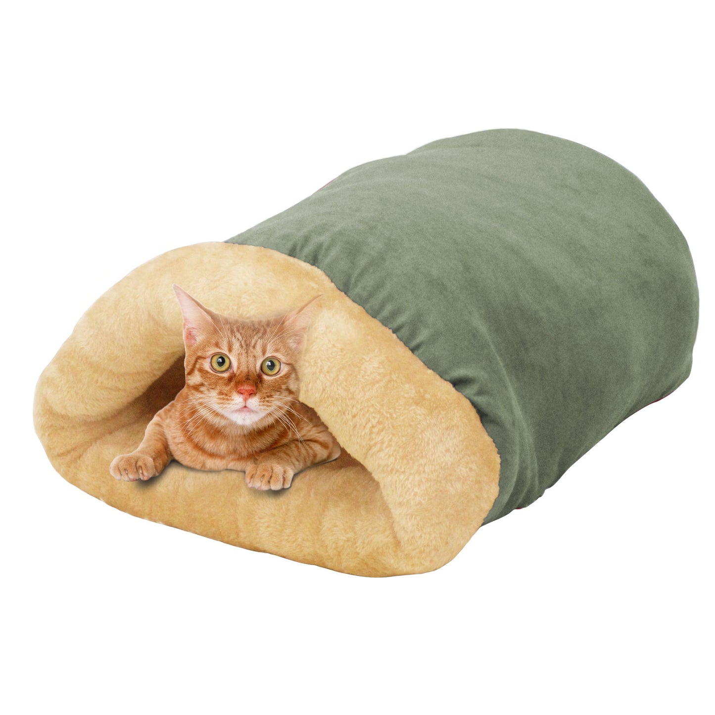 GOOPAWS 4 in 1 Self Warming Burrow Cat Bed Pet Cuddle Cave and Sleeping Cave - Pup List