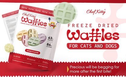 Freeze Dried Chicken Waffle Treats