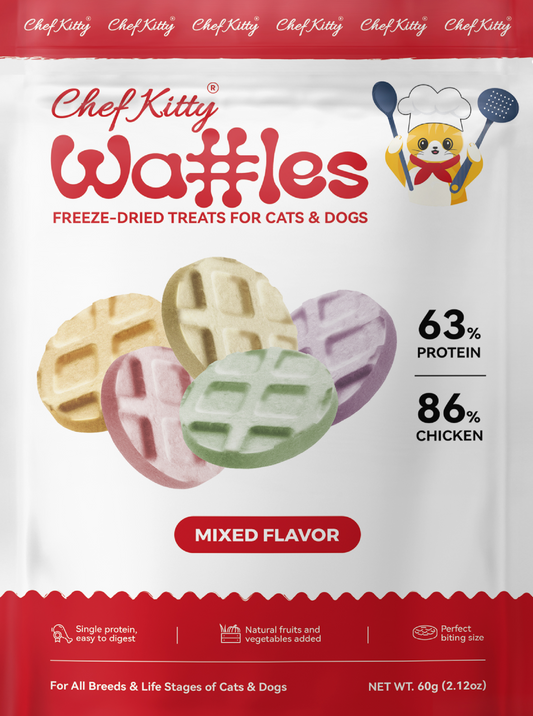 Freeze Dried Chicken Waffle Treats