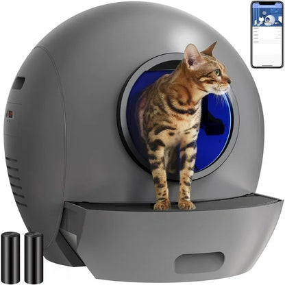 Els Pet Spaceship Odor-free Self Cleaning Litter Box