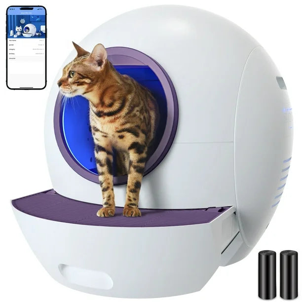 Els Pet Spaceship Odor-free Self Cleaning Litter Box