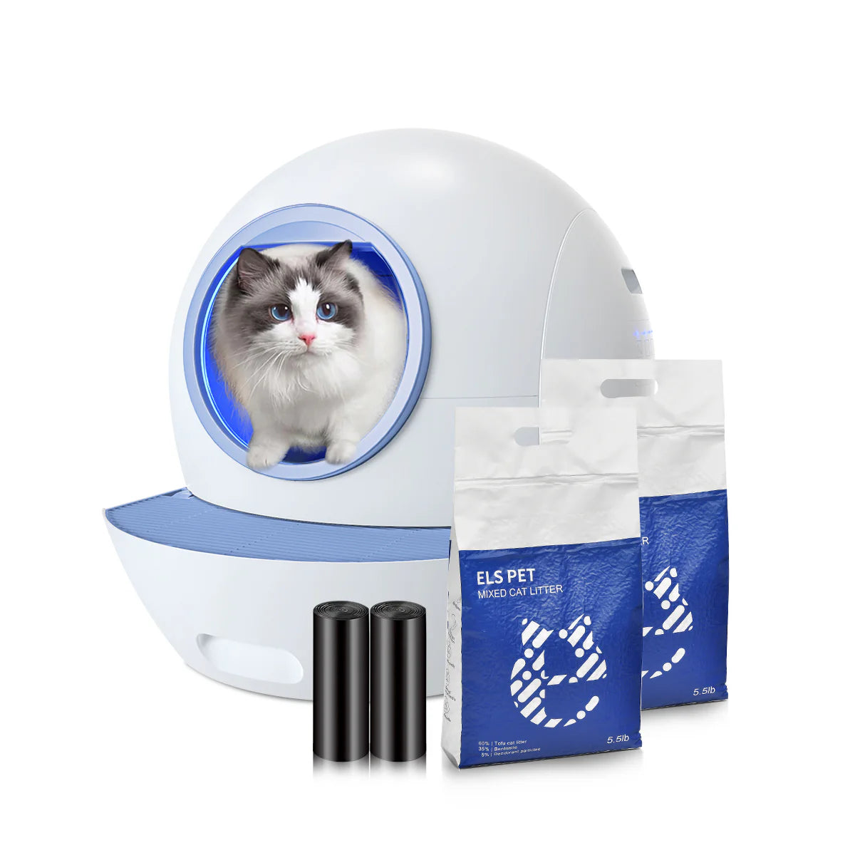 Els Pet Spaceship Self Cleaning Litter Box Clean Bundle - Pup List