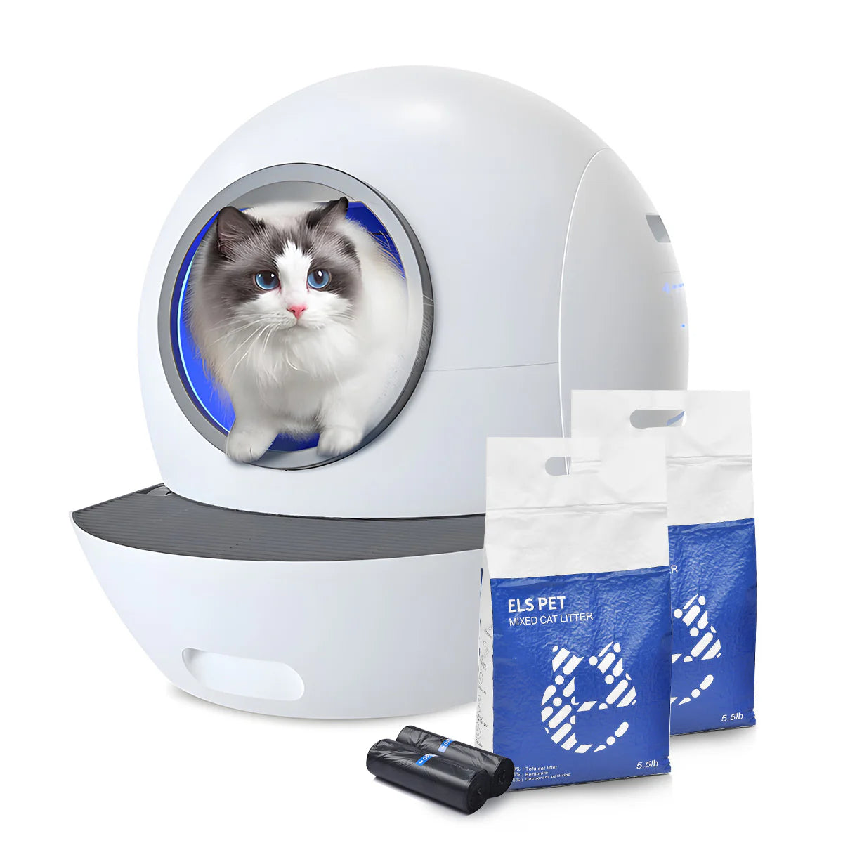 Els Pet Spaceship Self Cleaning Litter Box Clean Bundle - Pup List