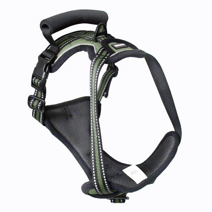 GOOPAWS Padded Reflective Pet Dog Harness, Lightweight Ripstop, Green - Pup List