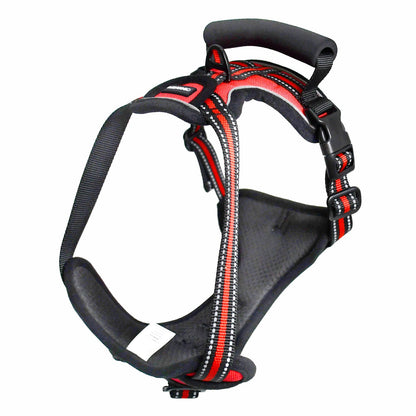 GOOPAWS Padded Reflective Pet Dog Harness, Lightweight Ripstop, Red - Pup List