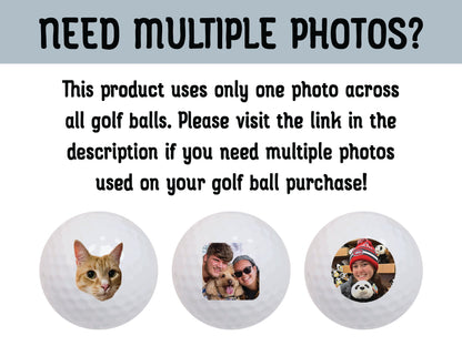 Custom Pet Photo Golf Balls