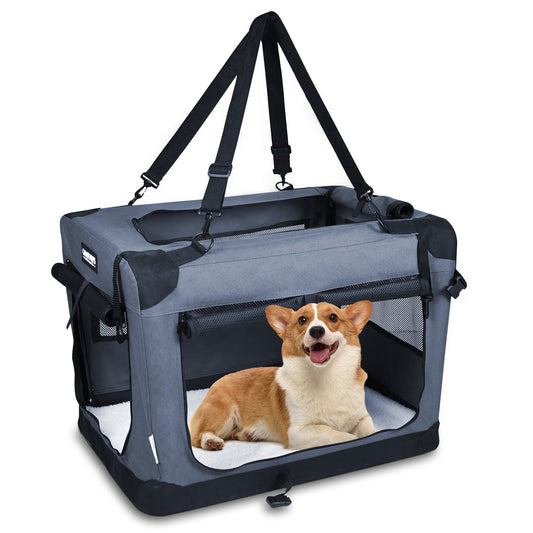 Jespet & GOOPAWS Indoor & Outdoor 3-Door Collapsible Soft-Sided Dog, Cat & Small Pet Crate - Pup List