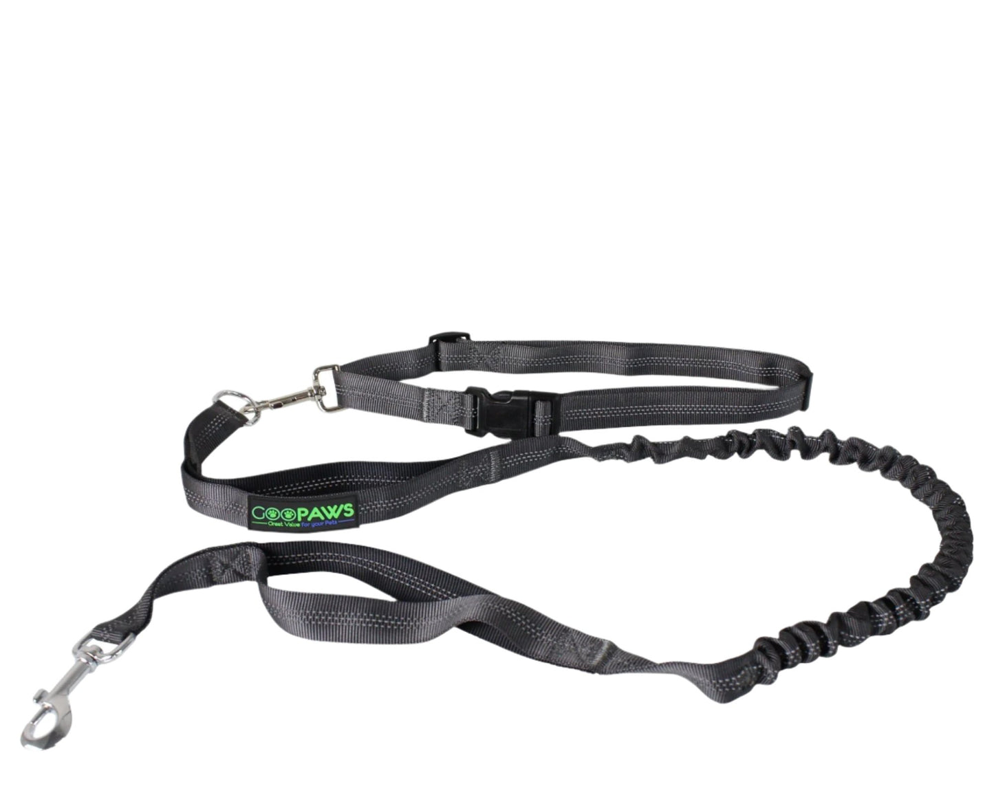 GOOPAWS No Pull Hands-Free Bungee Dog Leash for Hiking and Running, Jespet Reflective Leash - Pup List