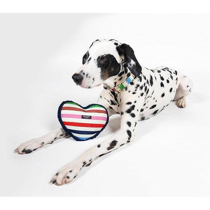 Katev Spade Adventure Stripe Heart Chew Toy