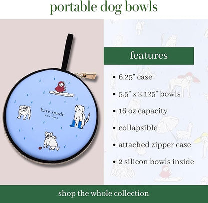 Kate Spade Portable Bowl, Raining Cats and Dogs