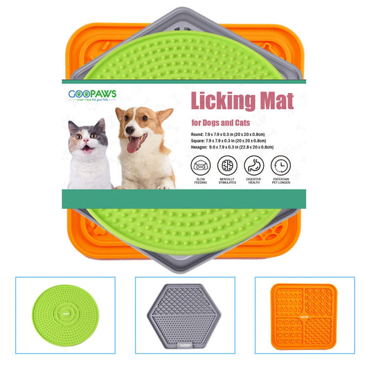 GOOPAWS Lick Mat 3 Pack