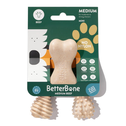 BetterBone MEDIUM Durability: Perfect Chew for Everyday Chewers | Natural, Eco-Friendly, Non-Toxic