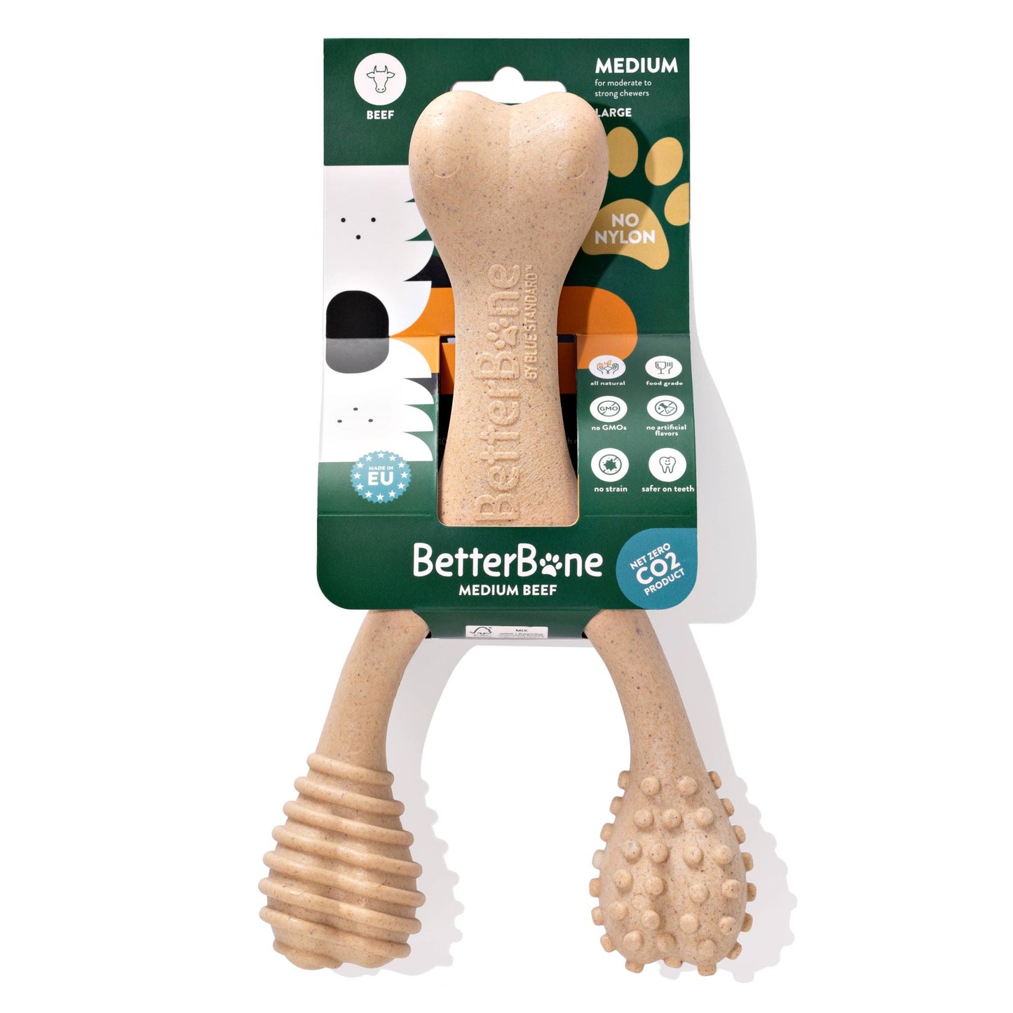 BetterBone MEDIUM Durability: Perfect Chew for Everyday Chewers | Natural, Eco-Friendly, Non-Toxic