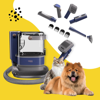 ONE Premium Grooming Kit: Vacuum, Clippers & Brush for Shedding