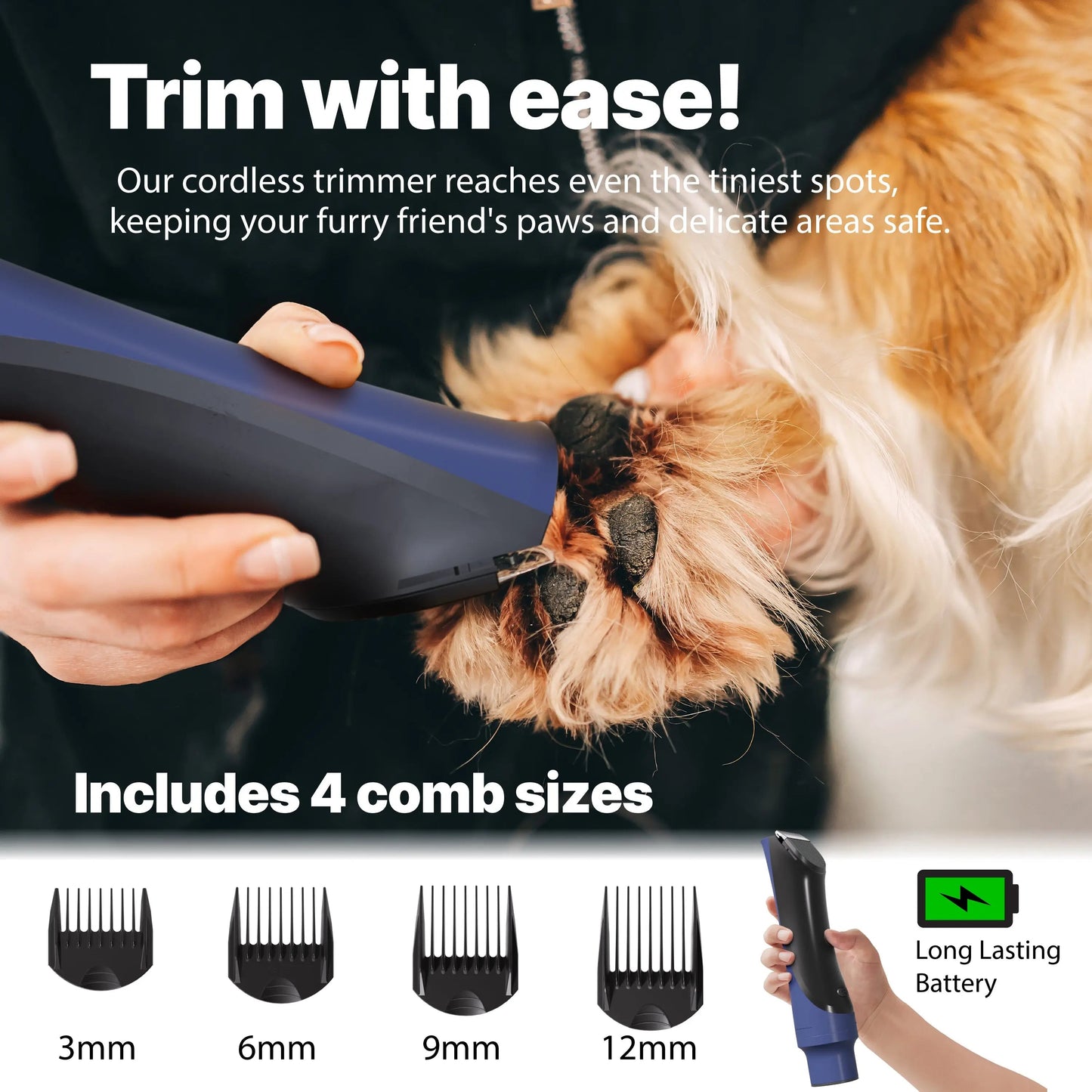 ONE Premium Grooming Kit: Vacuum, Clippers & Brush for Shedding