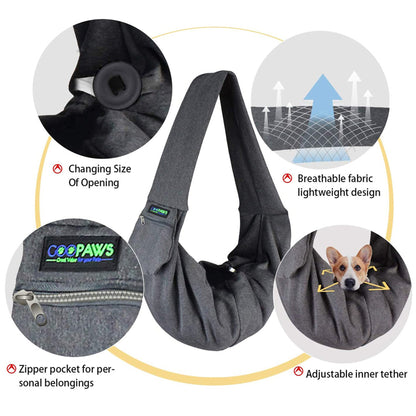 GOOPAWS Comfy Hands-Free Dog & Cat Sling - Pup List