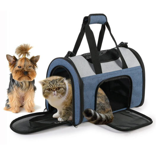 GOOPAWS Soft Sided Collapsible Airline Travel Pet Carrier Bag for Comfort and Travel - Pup List