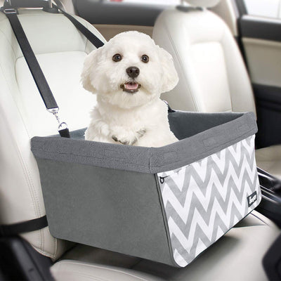 GOOPAWS & Jespet Portable Pet Safety Booster Dog Car Seat with Seat Belt - Pup List