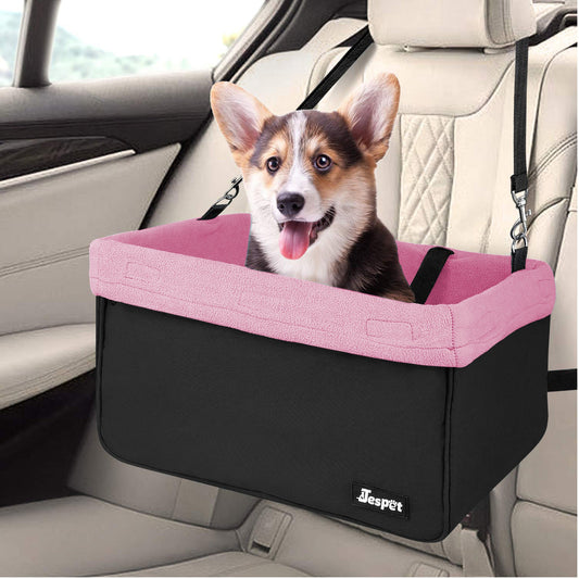 GOOPAWS & Jespet Portable Pet Safety Booster Dog Car Seat with Seat Belt - Pup List