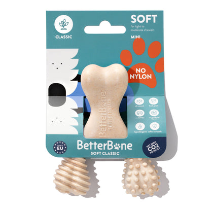 BetterBone SOFT: Perfect Natural Chew for Teething Puppies, Senior Dogs & Gentle Chewers | Natural, Eco-Friendly, Non-Toxic