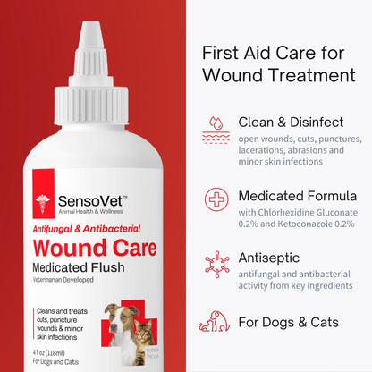 Wound Care Flush for Dogs & Cats - 4oz